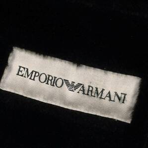 1円～在庫処分 EMPORIO ARMANI エンポリオ アルマーニ フェイクムートン 毛皮風 ピーチスキン ムートンコート 毛皮風コート 44=M～L 大きめの画像7