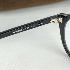 TOM FORD トムフォード 人気モデル！TF5728 D-B-N ボストン型 純正レンズ ナローリム 黒縁 アイウェア サングラス メガネ 付属品付き の画像10