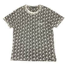 DOLCE＆GABBANA ドルチェ＆ガッバーナ ジャージーコットン バイカラー サッカーボールモチーフ 水玉/ドット クールネック Tシャツ 48=L～XL_画像1