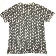 DOLCE＆GABBANA ドルチェ＆ガッバーナ ジャージーコットン バイカラー サッカーボールモチーフ 水玉/ドット クールネック Tシャツ 48=L～XL_画像2