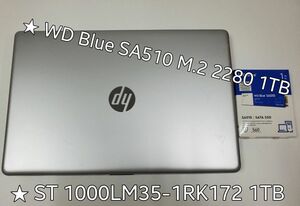 HP17-by0018tx　デュアルストレージ(SSD1TB+HDD1TB)17.3インチディスプレイ　Windows11 Pro