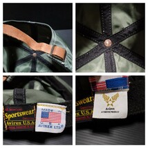 ● AVIREX「US NAVY キャップ」帽子 プリント　MADE IN USA　アビレックス　アヴィレックス　ミリタリー_画像10