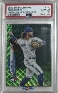 PSA 10 Topps Chrome Bo Bichette Green Wave Refractor ボー　ビシェット