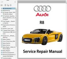 AUDI R8 2nd ワークショップマニュアル 整備書 修理書 リペアマニュアル　ボディー修理　配線図_画像1