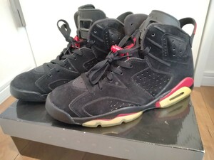 NIKE ナイキ AIR JORDAN6 RETRO 　28.5cm us10.5 黒　エアジョーダン6 スラムダンク　インフラレッド　VARSITYRED　INFRARED　BLACK