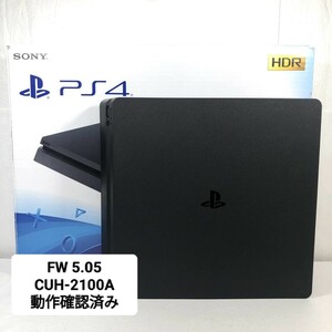 【FW 5.05】◎1円~ 動作確認済み PlayStation4 FW9.00以下 SONY PS4 CUH-2100A 500GB ジェットブラック プレイステーション4