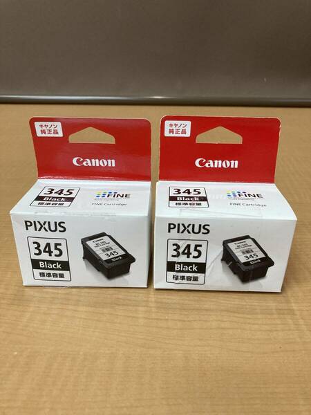 ◎ 送料無料 未使用品 Canon PIXUS 純正 インク カートリッジ 345 ブラック 標準容量 2個セット プリンタ キャノン ピクサス FINE ファイン