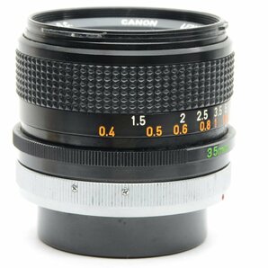 キヤノン Canon FD 35mm F3.5 S.C. マニュアルフォーカス一眼レフ用レンズ 【カビ】の画像5