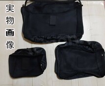 トラベルポーチ ６点セット スーツケース グレー 衣類圧縮袋 旅行ポーチ 収納 ブラック_画像9
