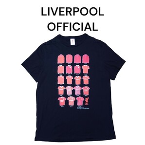 LIVERPOOLオフィシャル　歴代ユニフォームビッグプリントTシャツ