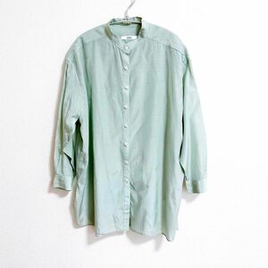 【 ジャーナルスタンダード 】 グリーン　緑　トロみ　パステルカラー　シャツ