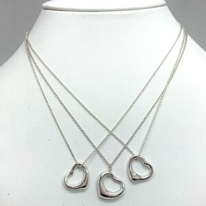 「TIFFANY&Co. (ティファニー)オープンハートペンダント3点おまとめ」a pendant jewelry silver DI0