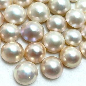 250ct!!［マベパール23点おまとめ］a 重量約50g 11.5-18.0mm pearl パール 半円真珠 ジュエリー jewelry 裸石 宝石 の画像1