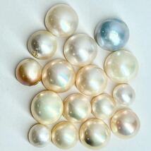 「マベパール16点おまとめ」 m約10-16mm 150ct pearl パール 半円真珠 ジュエリー jewelry 裸石 宝石 _画像4