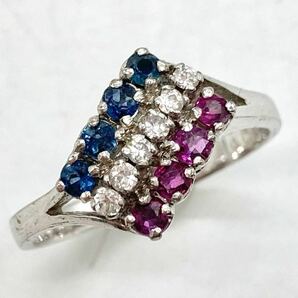 「サファイア/ルビーアクセサリーおまとめ」m 重量やく46.5g 宝石 sapphire Sapphire ruby ルビーコランダム accessory jewelry リング CE0の画像2