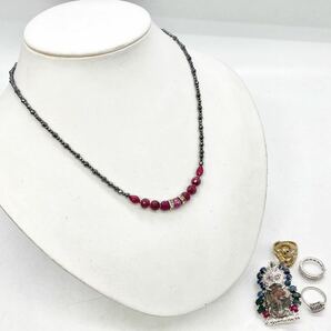 「サファイア/ルビーアクセサリーおまとめ」m 重量やく46.5g 宝石 sapphire Sapphire ruby ルビーコランダム accessory jewelry リング CE0の画像1