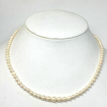 ［アコヤ本真珠ネックレス］m 重量約14.3g 約3.5-7.0mm珠 約40.5cm pearl ベビーパール ベビー baby necklace jewelry DD0/DE0_画像4