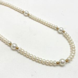 「淡水パールネックレスおまとめ」a 約281g 真珠 ケシ バロック ベビー pearl Pearl necklace jewelry silver DA0の画像4