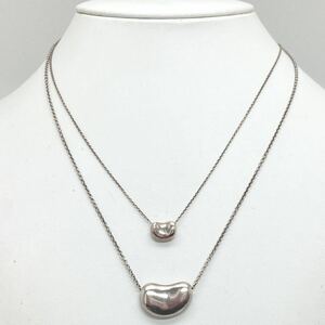 「TIFFANY&Co.(ティファニー）《ビーンネックレス》2点おまとめ」a 15g necklace jewelry ペレッティ ジュエリー DA6