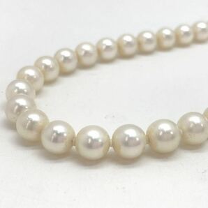「アコヤ本真珠ネックレスおまとめ」a約55g 約6.5-7mmパール pearl necklace accessory jewelry silver DA0の画像3