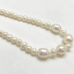 「淡水パールネックレスおまとめ」a 約281g 真珠 ケシ バロック ベビー pearl Pearl necklace jewelry silver DA0の画像3