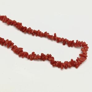 「珊瑚ネックレス5点おまとめ」a重量約129g サンゴ さんご necklace coral コーラル 赤 桃色 枝 丸玉 白 silver DB0 ロングの画像6