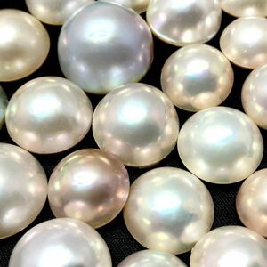 250ct!!［マベパール24点おまとめ］a 重量約50g 11.0-19.0mm pearl パール 半円真珠 ジュエリー jewelry 裸石 宝石 