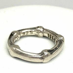 ［TIFFANY&Co. (ティファニー)リング2点おまとめ］a 約13.5g ナロー バンブー jewelry accessory silver 1996 1997 925 7号 10号 CE0の画像4