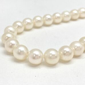 「アコヤ本真珠ネックレスおまとめ」a約55g 約6.5-7mmパール pearl necklace accessory jewelry silver DA0の画像4