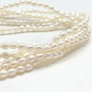 「淡水パールネックレスおまとめ」a 約203g 真珠 ケシ バロック ベビー pearl Pearl necklace jewelry silver DA0の画像4