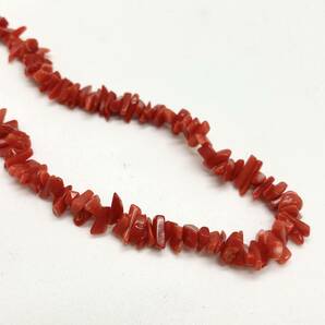 「珊瑚ネックレス5点おまとめ」a重量約125g サンゴ さんご necklace coral コーラル 赤 桃色 枝 丸玉 白 silver DB0 ロングの画像5