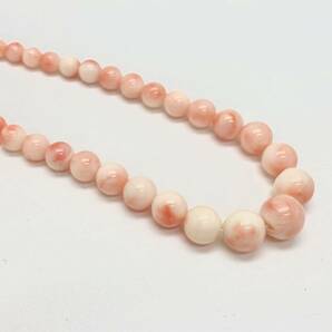 「珊瑚ネックレス5点おまとめ」a重量約129g サンゴ さんご necklace coral コーラル 赤 桃色 枝 丸玉 白 silver DB0 ロングの画像4