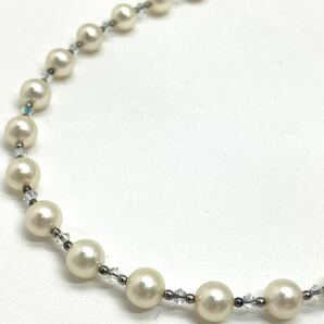 ［本真珠ステーションネックレス4点おまとめ］a 約103g アコヤ あこや 淡水 パール pearl long necklace accessory jewelry DA0 の画像4