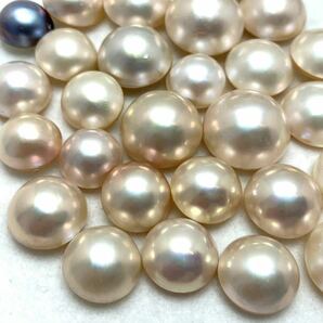 250ct!!［マベパール27点おまとめ］a 重量約50g 12.5-17.0mm pearl パール 半円真珠 ジュエリー jewelry 裸石 宝石 ②の画像3