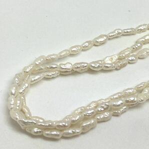 ［淡水パールネックレス5点おまとめ］a 重量約162.0g 真珠 オーバル バロック ケシ necklace accessory jewelry silver DA0の画像6