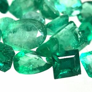 ［天然エメラルドルースおまとめ］m 約9.8ct ルース 裸石 宝石 ジュエリー jewelry emerald beryl ベリル 緑玉 の画像2