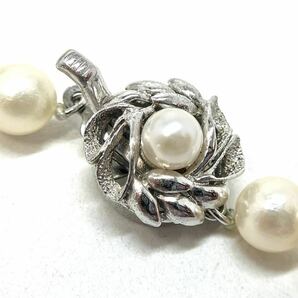 ［アコヤ本真珠ネックレス］m 約29.7g 約44.0cm 6.5-7.0mm珠 pearl パール jewelry necklace ジュエリー DG5/DG5の画像6