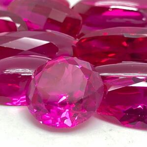 「合成ルビールースおまとめ」a 重量約20g 100ct 裸石 宝石 ruby コランダム 紅玉 jewelry ジュエリー necklace accessory CE0