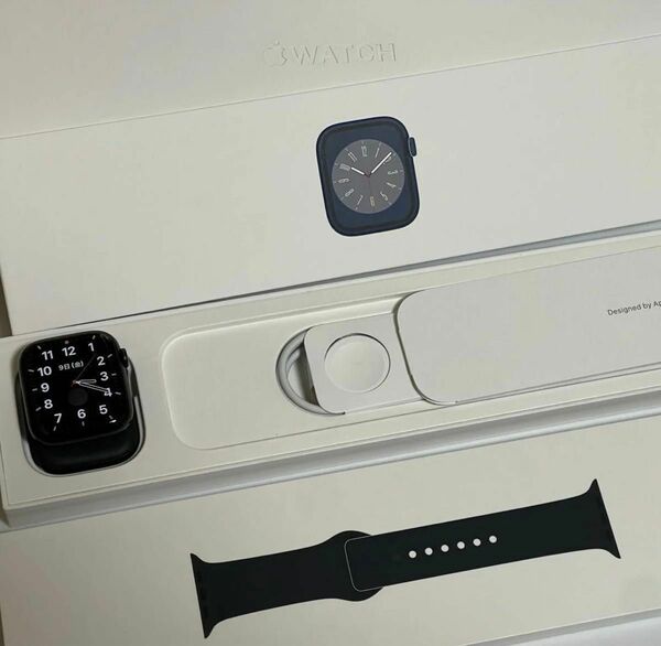 アップルウォッチ Apple Watch Series 8 GPSモデル 45mm ミッドナイト AppleCare+付