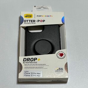 OtterBox popsockets iPhone12 Pro max/13Pro max ケース 耐衝撃 ブラック
