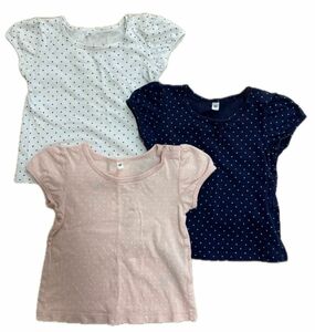 【送料無料】無印良品　良品計画　肌着　Tシャツ　半袖　80㎝　３枚セット　まとめ売り　匿名配送