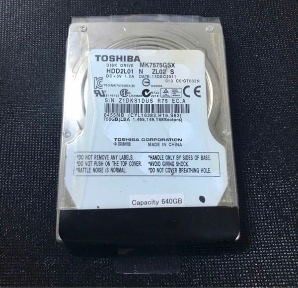 ハードドライブ TOSHIBA