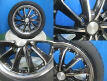 4本 新品 タイヤ 2024年製 ブリヂストン NEWNO 165/55R15 アルミホイール 15インチ 5J +45 100 4H 軽自動車 N-BOX ワゴンR タント_画像5