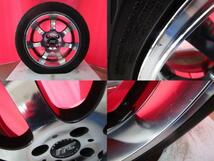 送料無料 限定1台! RAYS ITC-SPORT 15 6.5 +38 4H100 中古 + ダンロップ ディレッツァ DZ102 195/50R15 18年製造 中古 4本セット_画像8