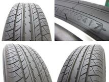 (処分市)(中古タイヤホイール4本) 社外アルミ 16x6.5+35 5H114.3 + ヨコハマ ADVAN dB 215/60R16 50系エスティマ マ－クXジオ MPV 等_画像9