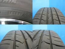 4本 2022年製 中古 夏サマータイヤ グッドイヤー Efficient Grip Eco EG01 185/60R15 アルミホイール 15インチ 6J +45 100 5H シエンタ_画像5