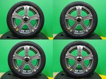 ハスラー ソリオ 等 海外製 輸入 165/60R15 新品 タイヤ 中古 アルミ 4本 セット 15インチ 5.0J +45 4H100 ホイールセット デリカ D2_画像2