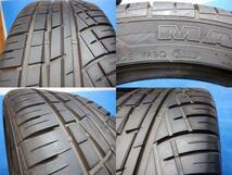 (処分市)(中古4本)Alve 18x7.5J+38 5H114.3 + 輸入タイヤ 225/45R18 GS HS アリスト クラウン ステージア プリウスα 等_画像9