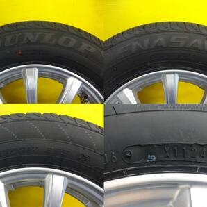 185/70R14 ダンロップ エナセーブ EC204 社外アルミホイール 5.5J +38 4H100 ノート カローラフィールダー アクシオ シビック 埼玉の画像2