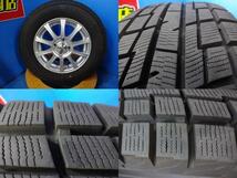 送料無料 中古スタッドレスタイヤ アルミセット プラクティバ アイス BP2 185/70R14 88Q 2023年製 ZELERNA ゼラーナ 14インチ 5.5J IS42 4H_画像6